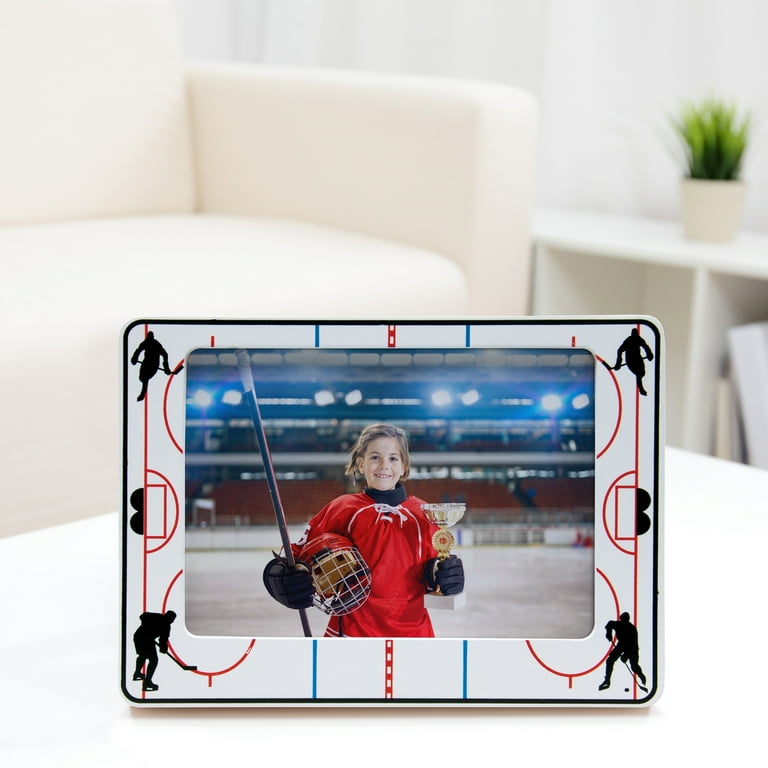 Neil Enterprises Inc. 7x5 Hockey Team Tabletop or Wall Mount Wood