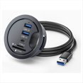 thumbnail image 3 of Concentrador USB 3.0 para Escritorio, Estación de Acoplamiento con Adaptador Multi-USB 3.0, Lector de Tarjetas SD/TF, Organizador de Escritorio y Divisor USB., 3 of 5