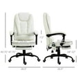 Vinsetto 7 Point Vibrating Massage Office Chair, High Back, White White
