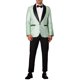 thumbnail image 2 of INSPIRE CHIC Blazers para Hombre con Solapa Metálica y Un Botón, Estilo de Fiesta, Brillantes, Talla XL, Verde, 2 of 4