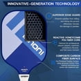 thumbnail image 3 of Pickleball Paddle Carbon Fiber Pickle Ball Rackets Lightweight Graphite & Carbon Fiber Paddles With Honeycomb Core, 2 Paddels, 4 Balls & Carry Bag (PR3400/3500), 3 of 5