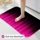 thumbnail image 5 of Set de baño Litabel, cortina de ducha, color rosa intenso y negro, 4 unidades, 5 of 6