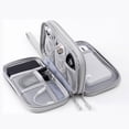thumbnail image 4 of Bewildely Bolsa impermeable y duradera para accesorios de viaje portátiles, bolsa de Cable de datos USB con tesoro de carga Almacenamiento y organización del hogar, 4 of 6