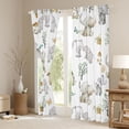 thumbnail image 3 of Castle Fairy Boys Girls Kawaii Grey Elephants Curtains Pack of 2 (42x84 Each),Flowers Butterflies Mushroom Curtains Blackout,Cartoon Animal Bedroom Curtains,Super Cozy Room Decor, 3 of 6