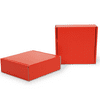 Red Shipping Boxes | 6" x 6" x 2" Red Shipping Box | Red Gift Boxes | Bundle of 20 Mailer Boxes by Fantastapack