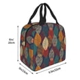 thumbnail image 2 of Pofeuu Autumn Leaves Print Lunch Bag Lunch Box Large Capacity Insulated Lunch Bag for Adult, Leakproof Reusable Lunch Tote Bags for Work, 2 of 5