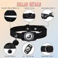 thumbnail image 3 of Collar negro para gato, collar Airtag para gato con soporte para Airtag y hebilla de seguridad, collar personalizado para gato, 3 of 5