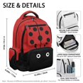 thumbnail image 4 of Pzuqiu Cute Ladybug School Backpack Set for Kids with Lunch Bag 17 Inch Book Bags for Girls 10-12 Years Old, Schoolbag for Boys Pencil Bag Water Bottle Bag School Bookbag Sets, 4 of 7