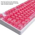 thumbnail image 2 of Juego de Teclas de Gelatina Transparente, 115 Teclas, Teclas Personalizadas de Color Rosa, Teclas de Punto de Conmutación MX para Teclado Mecánico Artesanal, 2 of 6