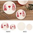 thumbnail image 3 of SKYSONIC Cute Valentine's Gnomes Pot Holders Trivets, 2 Pcs Heat Resistant Trivets,Valentines Day Cotton Thread Weave Mats for Hot Pads Pans Pot Bowl Teapot for Kitchen Decor, 3 of 7