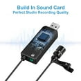 thumbnail image 4 of Yeacher Portable Clip-On Cardioid Microphone USB Computer Lapel Mic Single Head Plug and Play with Metal Clip Sound Card for PC Mac Recording Chatting Interviewing Meeting, 4 of 8