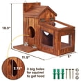 thumbnail image 2 of Comedero para ardillas MIXUMON Wood para maíz y cacahuetes al aire libre, 2 of 9