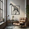 thumbnail image 3 of LaModaHome Exclusive Giraffe Figure Coming Out Of The Frame Metal Wall Art – Durable & Artistic Metal Wall Art for Home and Office Decor, Perfect for Any Interior Design Aesthetic, 3 of 5