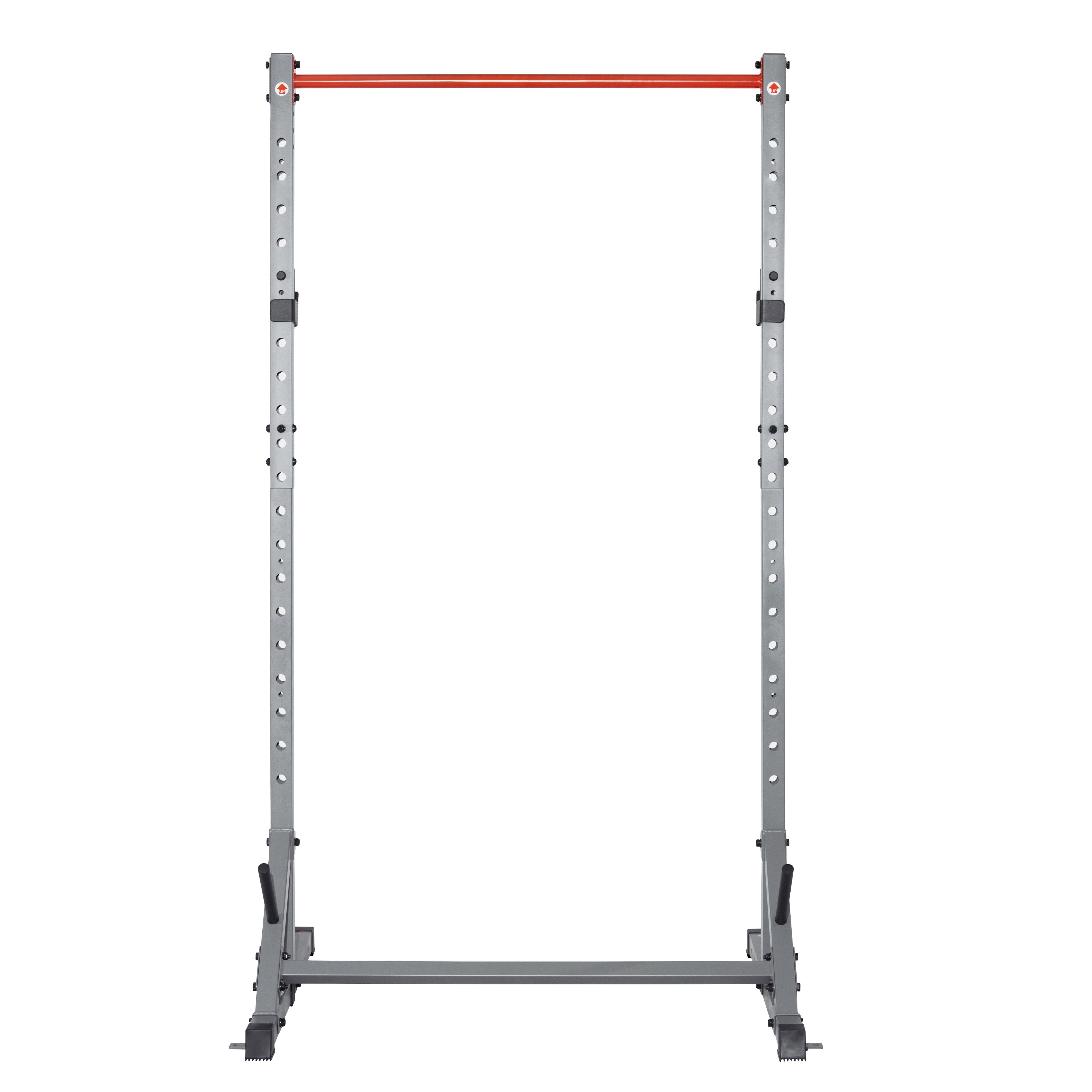 Sunny Health & Fitness Adjustable Squat Stand Power Rack, Grey, Heavy-Duty Steel