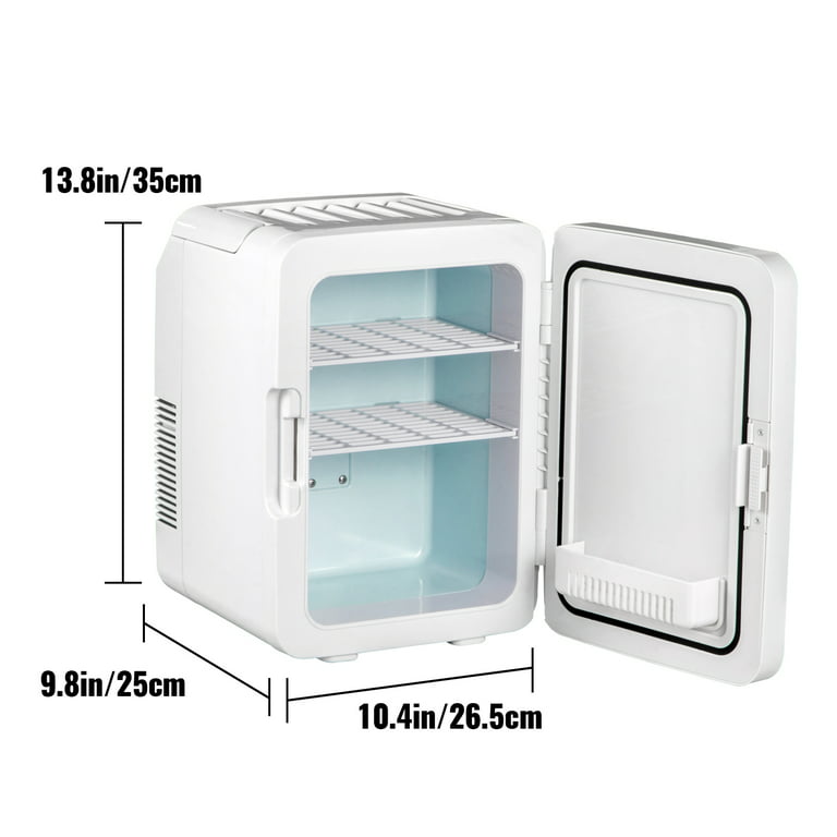 VEVOR Mini réfrigérateur pour chambre à coucher, réfrigérateurs portables  10 litres/12 canettes, petit réfrigérateur à boissons de luxe pour soins de  la peau, refroidissement du lait maternel, refroidisseur AC/DC pour voiture  de