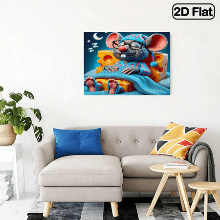 500-piece horizontal paper jigsaw puzzle - Sleeping Mouse, with dimensions of 20.5 * 15 inches.