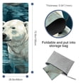 thumbnail image 4 of Polar Bear Yoga Towel with Storage Bag, 72.8"x26.8", Suitable for Yoga, Pilates, Fitness, Gym Towel, and Yoga Blanket, 4 of 6