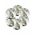 thumbnail image 7 of 13 Inch Round Placemats Set of 6, Easter Non Slip Heat Insulation PP Table Mats, Spring Bunny Botanical Eucalyptus Leaves Plants Washable Place Mats for Kitchen Dining Party Table Decor, 7 of 7