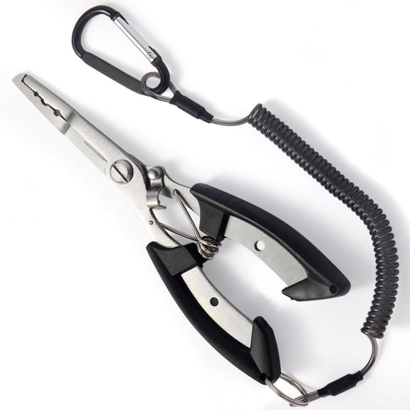 KASIU Fishing Pliers,3Rd Generation Multifunctional Stainless Steel Fish Pliers Hook Remover Tools with Lanyard,Suitable for Saltwater and Freshwater Fishing Pliers Hook Remover
