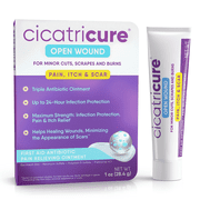 Cicatricure First Aid Antibiotic Ointment | Effective Relief for Minor Cuts, Scrapes, Burns, Itch, and Scars - 1 oz