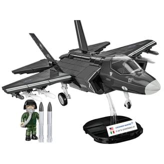 COBI F-4F Phantom II Aircraft Building Set – 676-Piece 1:48 Scale Model With Moving Parts & Display Stand