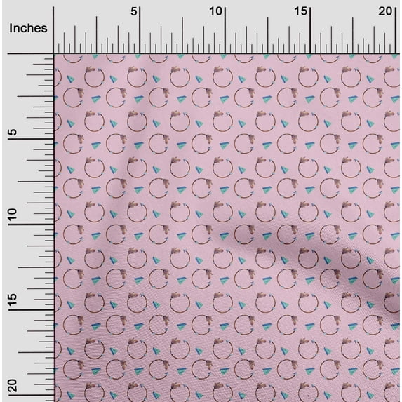 oneOone Rayon Blush Pink Fabric Feather Feather Sewing Craft Projects Fabric Prints By Yard 56 Inch Wide