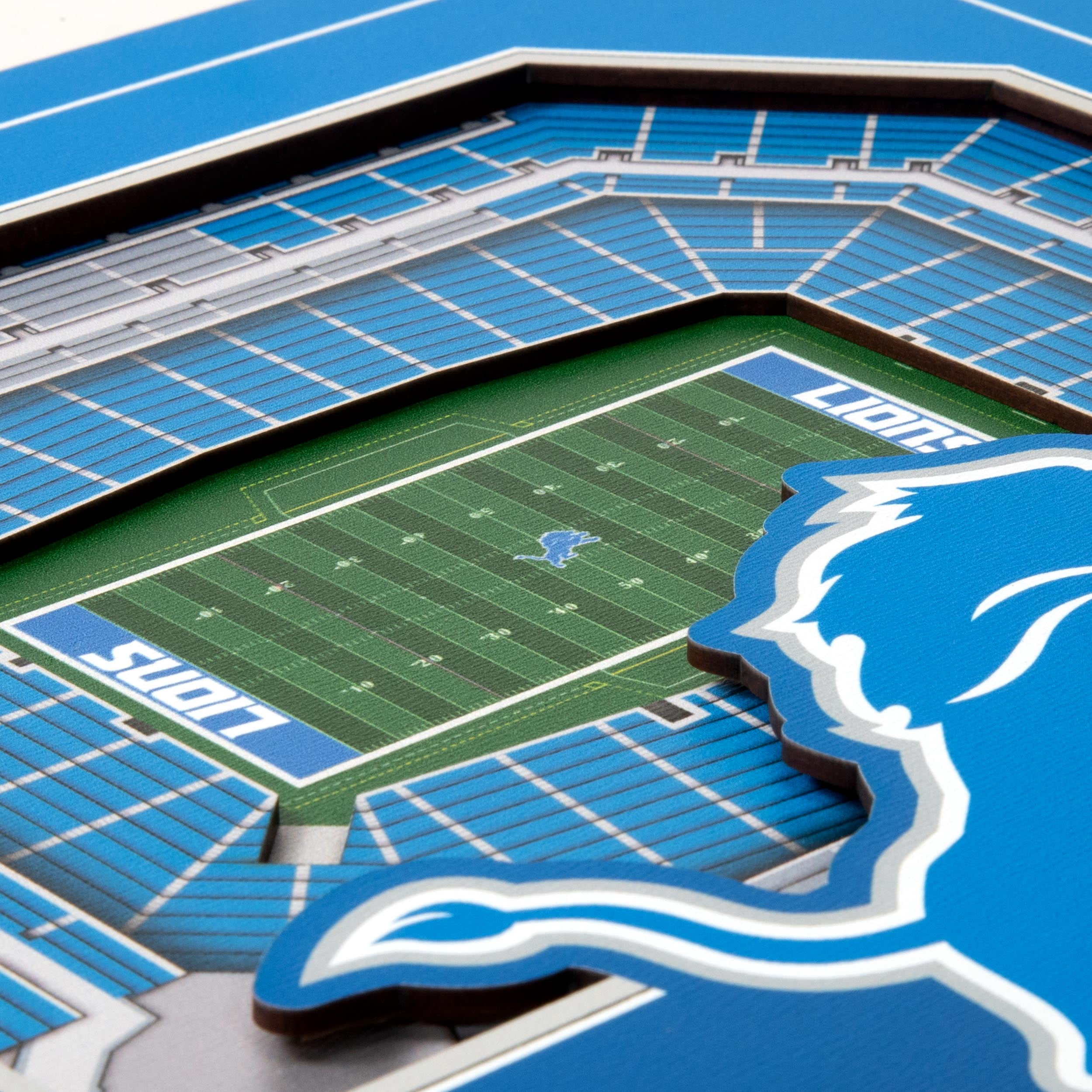 YouTheFan NFL Detroit Lions Stadium Series 3D Wall Art