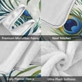 thumbnail image 3 of Yayeee Throw Blanket for Couch Soft Warm 50" x 60" Sofa Chair Bed Decoration, Peacock Feather, 3 of 7