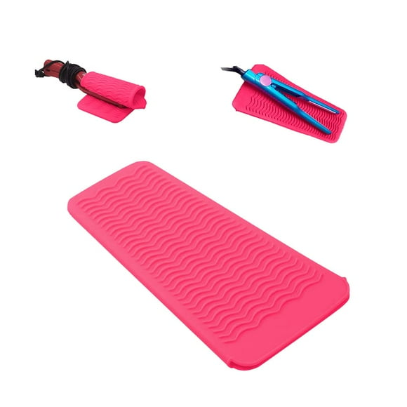 Heat Resistant Silicone Mat Pouch Hair Styling Tools for Curling Irons Flat Irons Hair Straightener
