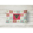 thumbnail image 2 of Carolines Treasures CK5211PW1216 Japanese Terrier Love Canvas Fabric Decorative Pillow, Red, 12H x16W, multicolor, 2 of 3