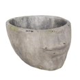 thumbnail image 1 of Benzara BM152537 Pot de Fleurs Unique en Résine Décorative pour le Visage&44; Gris, 1 of 1