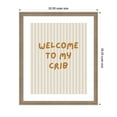 thumbnail image 5 of Kate and Laurel Framed Wall Art Print Welcome To My Crib by Laura Moss, 22 x 26, Florence Light Brown Frame, Whimsical, Typography Art for Wall Decor, 5 of 8