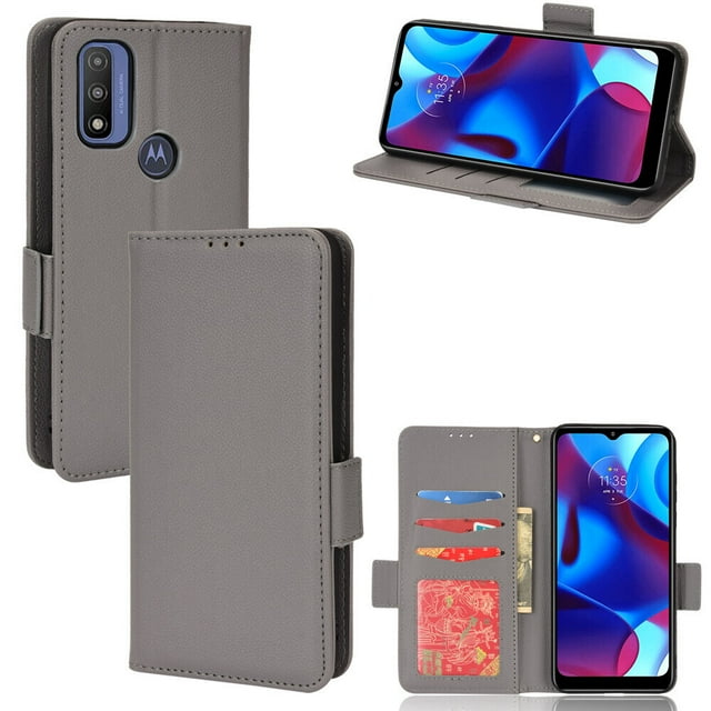 Motorola MOTO G Pure Case , PU Leather Flip Cover Card Slots Magnetic Closure Wallet Case for Motorola MOTO G Pure