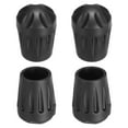 thumbnail image 1 of Unique Bargains 0.62'(16mm) Chair Feet Replacement Plastic Non-Slip Camping Chair Leg Tips Cap 4 Pack, 1 of 6