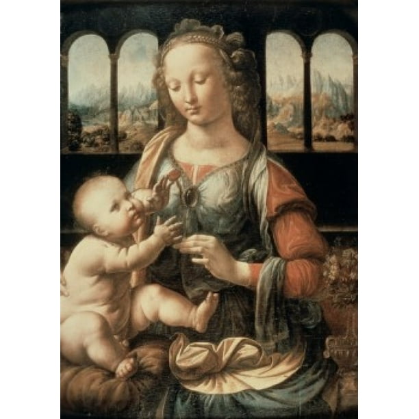Madonna of the carnation BY Leonardo da Vinci (1452-1519 