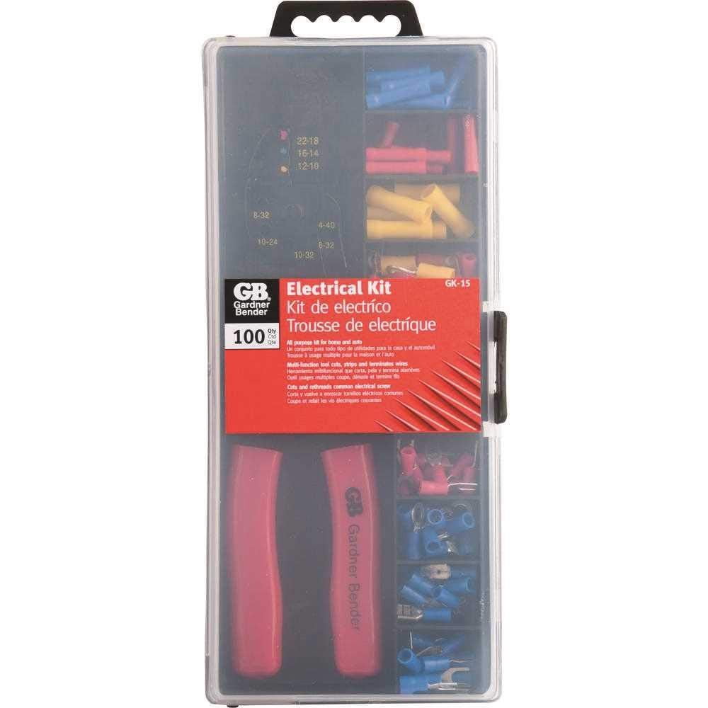 Gardner Bender GK-15N Insulated Terminal & Crimping Tool Kit - 100 Piece