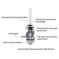 thumbnail image 4 of Fule Generator Gas Tank Fuel Valve Petcock Switch Assembly For Honda, 4 of 8
