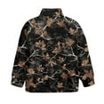 thumbnail image 5 of Uorisanigo Kids Sweatshirt Girls Half Zip Collar Sweatshirts Oversized Dead Leaves Print Long Sleeve Pullover Tops Outerwear No Hood Fashion Fall Winter Clothes Athletic Shirts Tops, 5 of 7