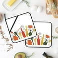 thumbnail image 4 of PRIYAL Lemon Fruits Pot Holders Set of 2 Heat Resistant & Non Slip Potholders, White Flower Oven Hot Pads for Kitchen Cooking Baking Barbecue, 4 of 14