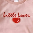 thumbnail image 6 of Utlike Girls Outfits Set Cute Long Sleeve Hoodie With Heart Letter Print Toddler Casual Wear For Daily Play Outdoor Activities And Party Girl Cute Clothes Set Size 0 Months-6 Months, 6 of 9