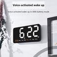 thumbnail image 3 of Large Digital Wall Clock LED Large Display Adjustable Brightness Alarm Clock With Date/Week/Time/Temperature, 3 of 9