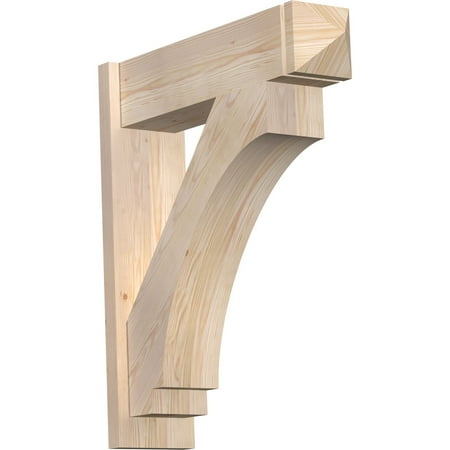 

7 1/2 W x 28 D x 32 H Imperial Smooth Arts and Crafts Outlooker Douglas Fir