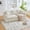 Beige, variant on YWEN Traditional Couch,84" Textured 3 Seater Couch with 3 Removable Cushions and 2 Pillows,Chenille Standard Couch with Wide Armrests and Backrest,Upholstered Floor Sofa for Living Room