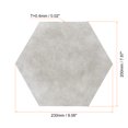 thumbnail image 2 of Unique Bargains Hexagon Floor Sticker, 10Pcs 9'x8' Self-Adhesive Hexagonal Stickers Matte Frosted for Home Decor Brown, 2 of 7
