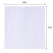 Clwellge 100% Cotton Dishcloths for Washing Dishes,Absorbent Reusable Dish Rags for Drying and Cleaning,8-Pack, 10 x 11, White