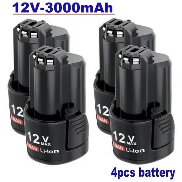 Pour Batterie rechargeable au lithium-ion Bosch, Chargeur 12V/10.8V 3000mAh BAT411.BAT 411A.BAT412.BAT412A.BAT413.