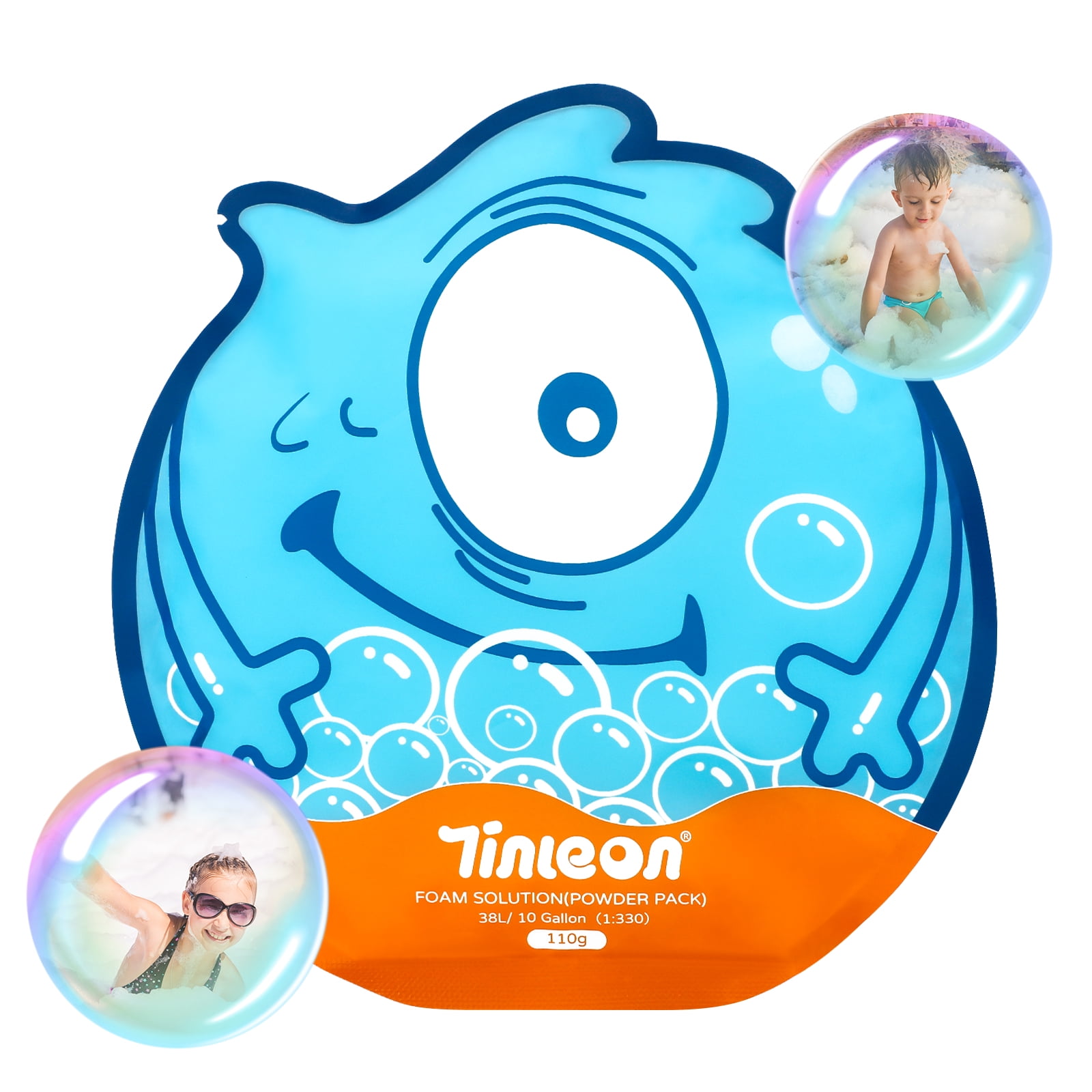 Tinleon Super Concentrated Foam Party Solution One Powder Pack Makes up to 10 Gallons of Foam