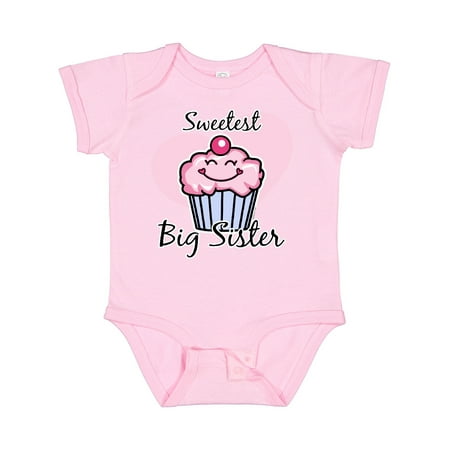 

Inktastic Sweetest Big Sister Girls Baby Bodysuit