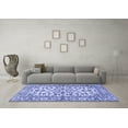 thumbnail image 3 of Ahgly Company Machine Washable Indoor Rectangle Persian Blue Traditional Area Rugs, 7' x 9', 3 of 4