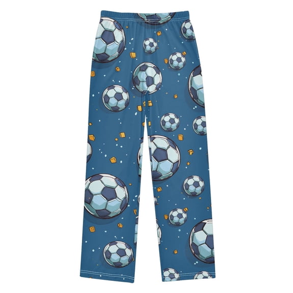 Soccer Footballs Kids Pajama Pants Boys Pjs Bottoms Sleepwear Lounge Large